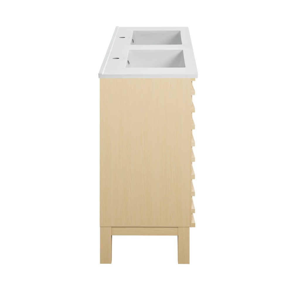 Swiss Madison SM-BV557D Cascade 48″ – Brown Oak / Matte Black