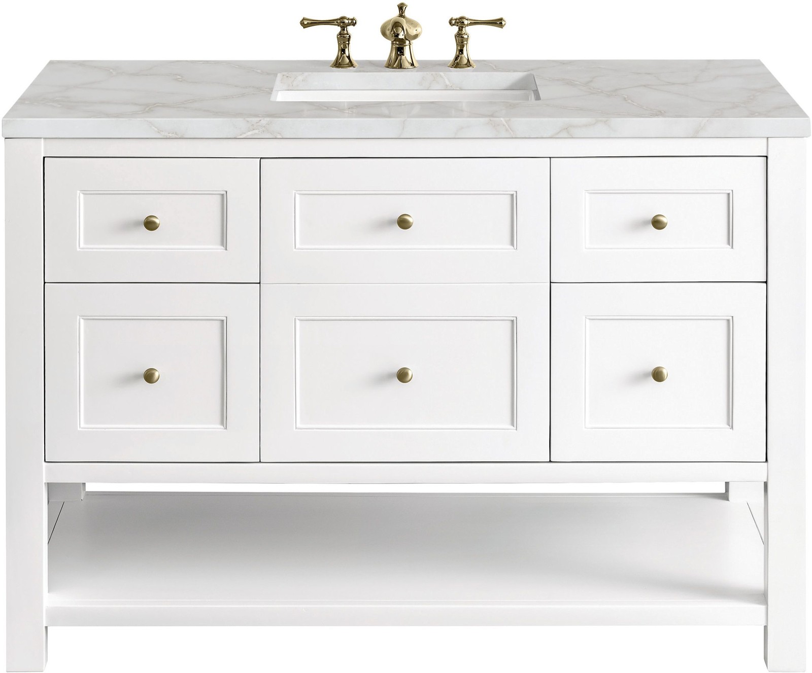 James Martin Vanities 330-V48-FVSL Breckenridge 48″ – White