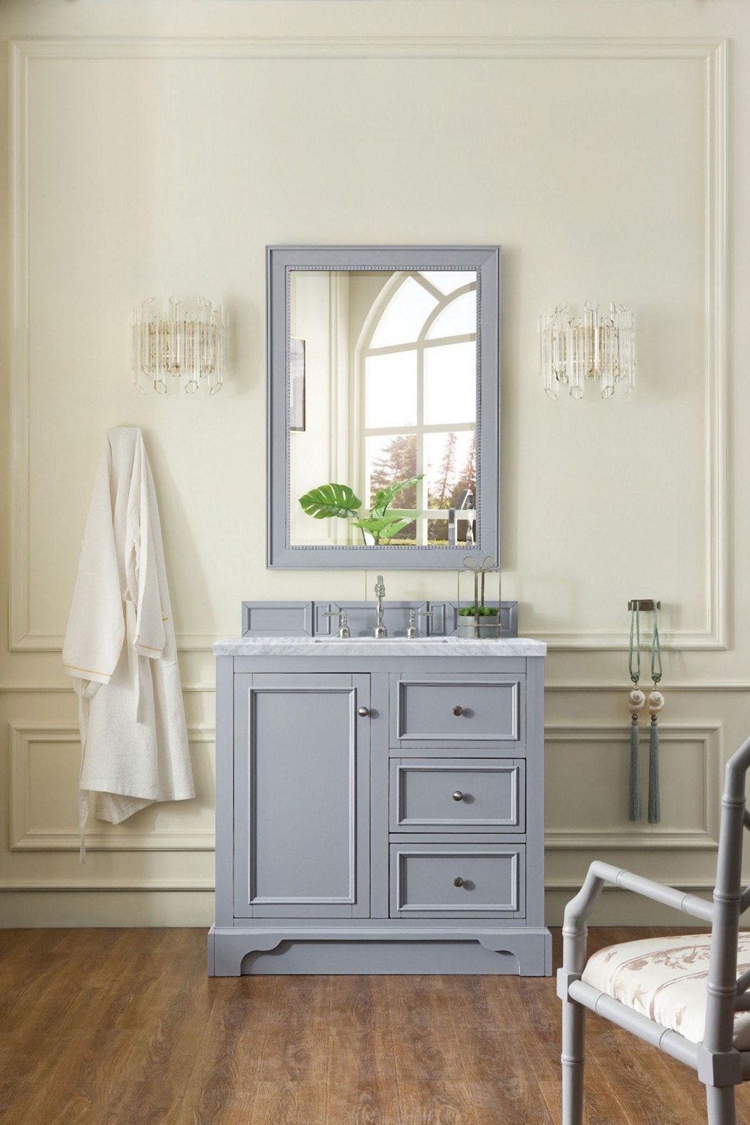 James Martin Vanities 825-V36-3CAR De Soto 36″ – White