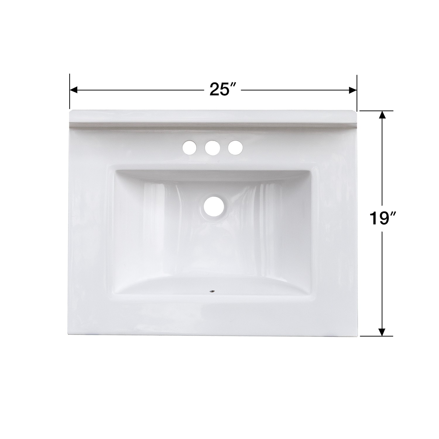 24X18 White Shaker Style Vanity Cabinet with Top