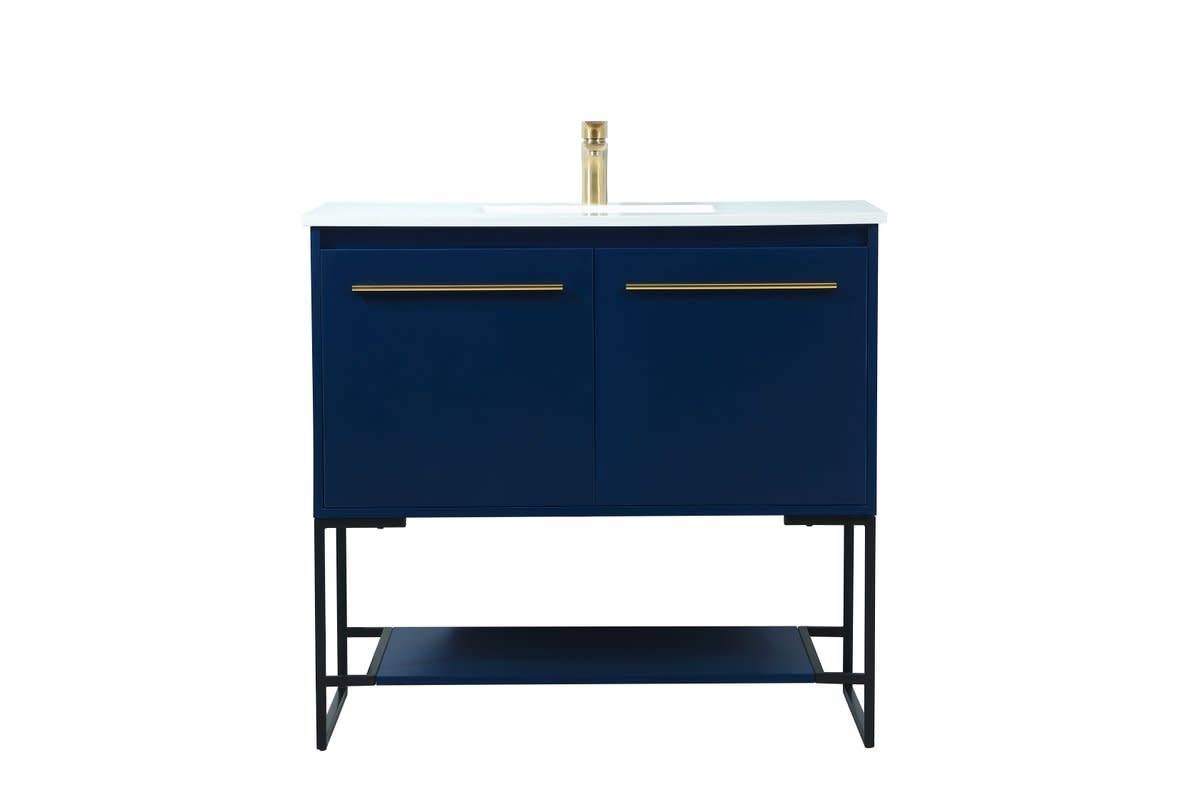 Elegant Lighting VF42536M Sloane 36″ – Blue