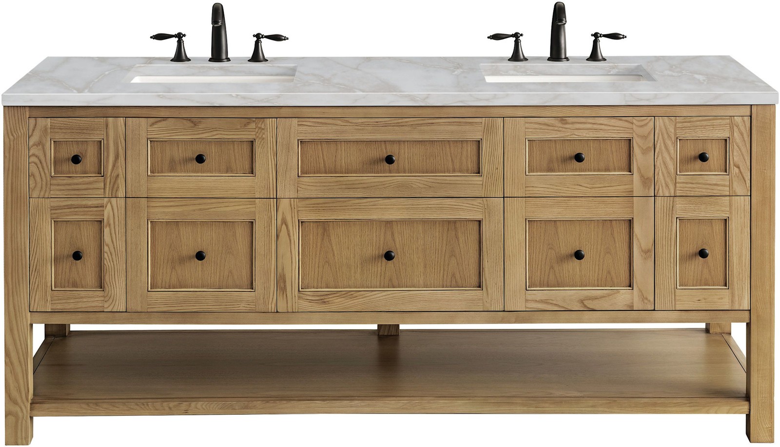 James Martin Vanities 330-V72-FVSL Breckenridge 72″ – Light Natural Oak