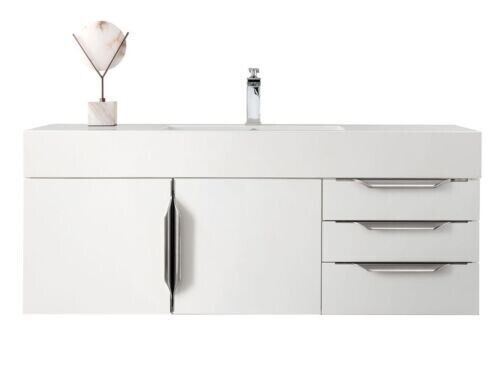 James Martin Columbia/Mercer Island Series 48″ Single Vanity 389-V48-GW-A, New
