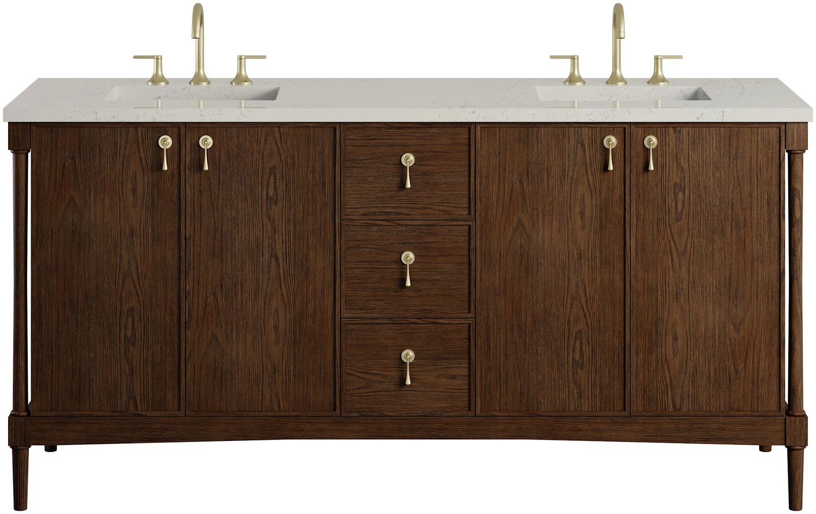 James Martin Vanities D680-V72-FSFR Kinnsden 72″ – Sable Oak