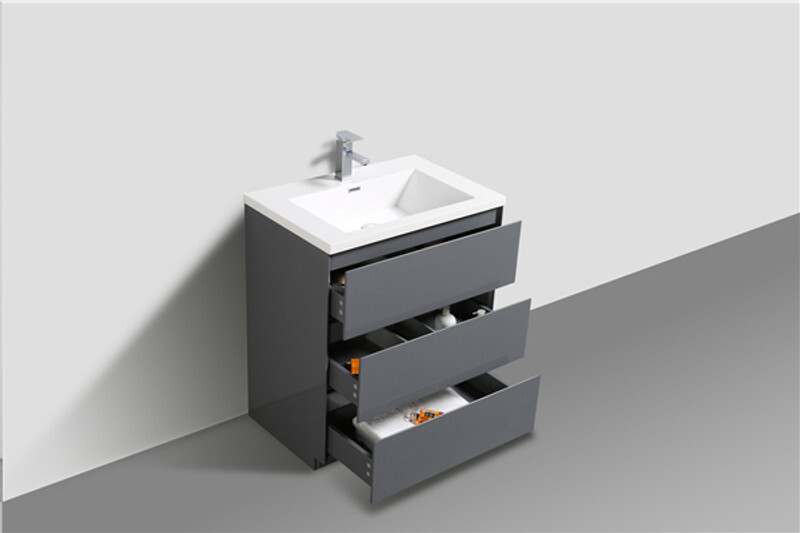 ANGELES 30″ FREESTANDING BATH VANITY WITH SINGLE REINFORCED ACRYLIC SINK