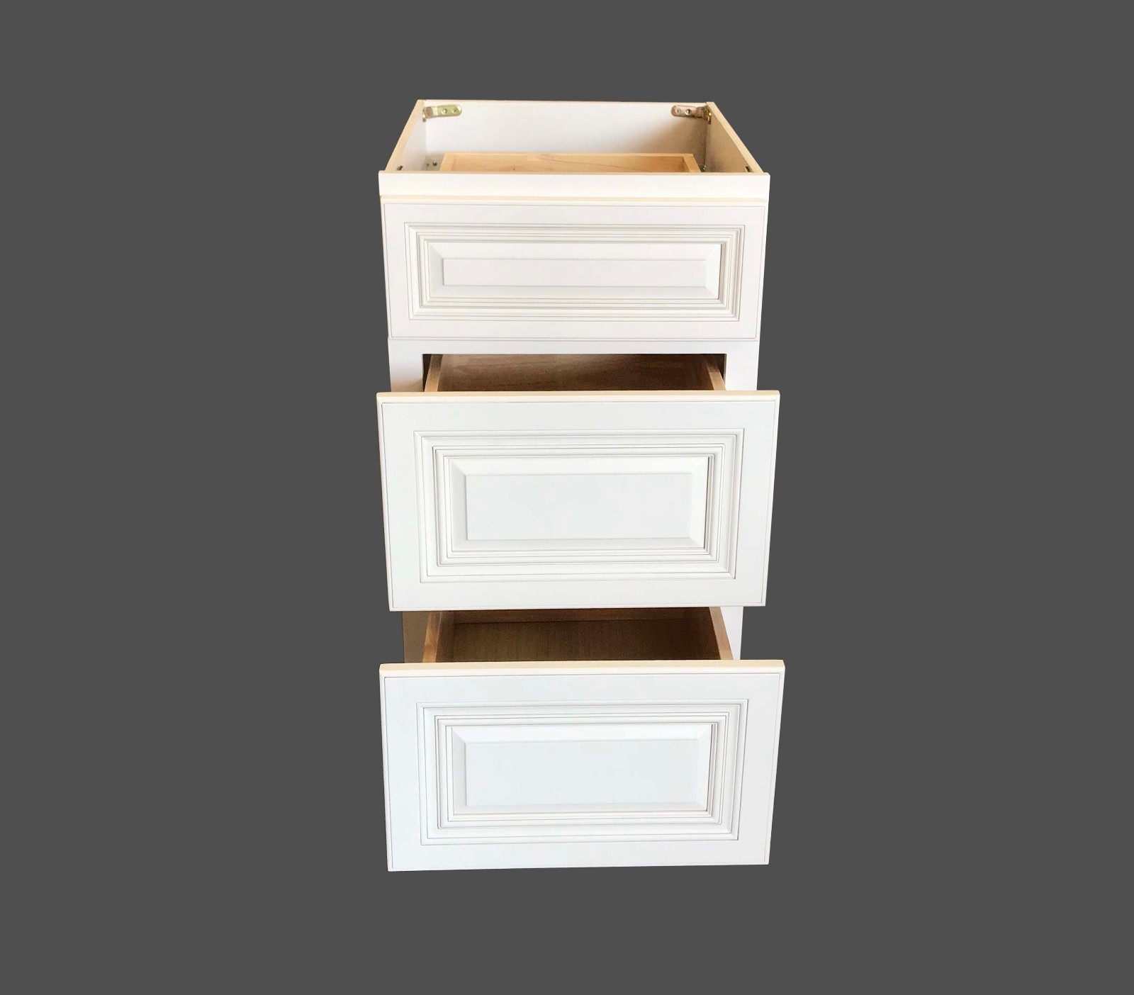 3 Drawers Antique White Bathroom Vanity Base Cabinet solid wood 12″ 15″ 18″