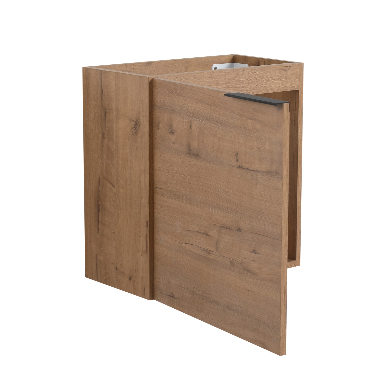 18in Floating Wall-Mounted Bathroom Vanity Cabinet W/ Resin Sink Basin Plywood