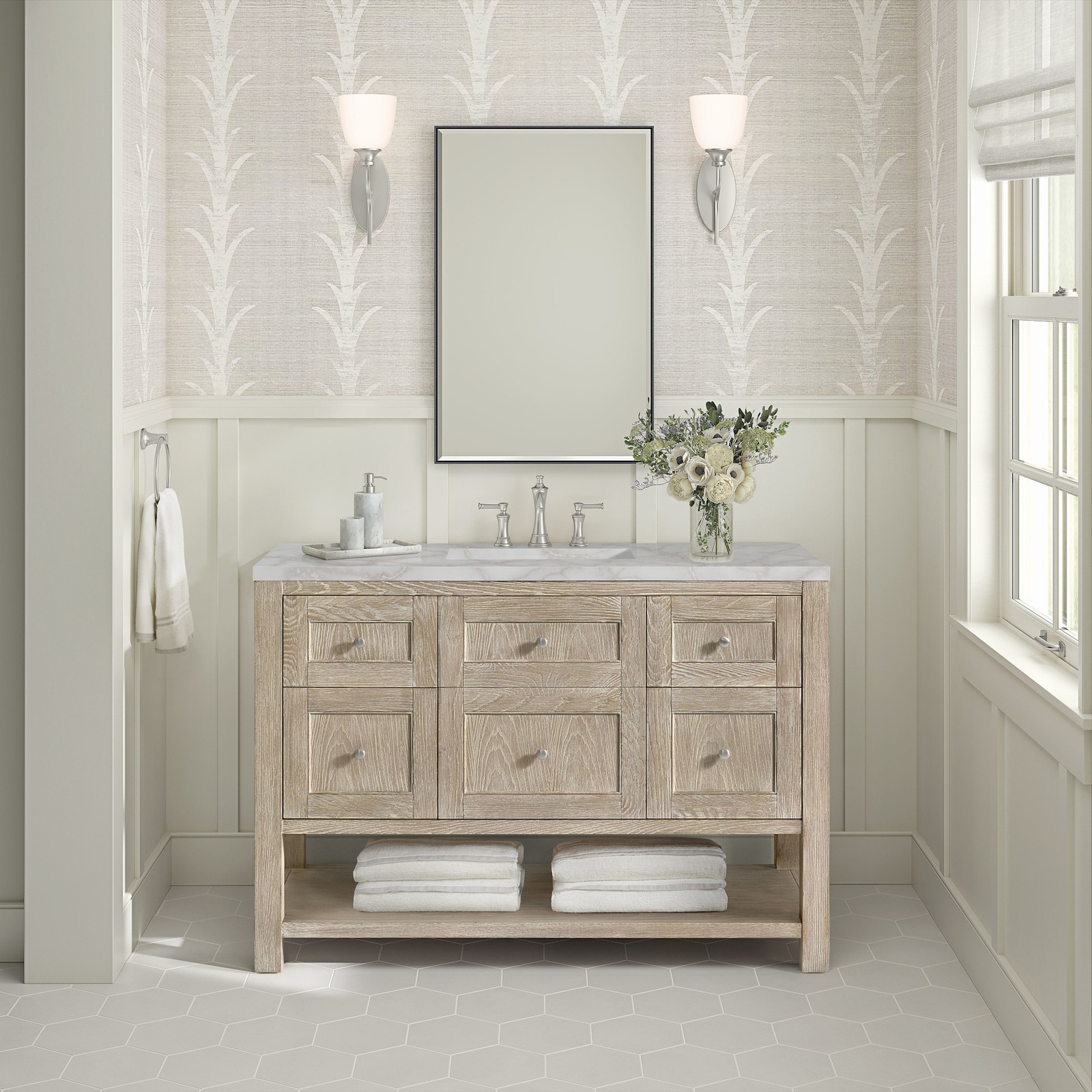 James Martin Vanities 330-V48-FVSL Breckenridge 48″ – White