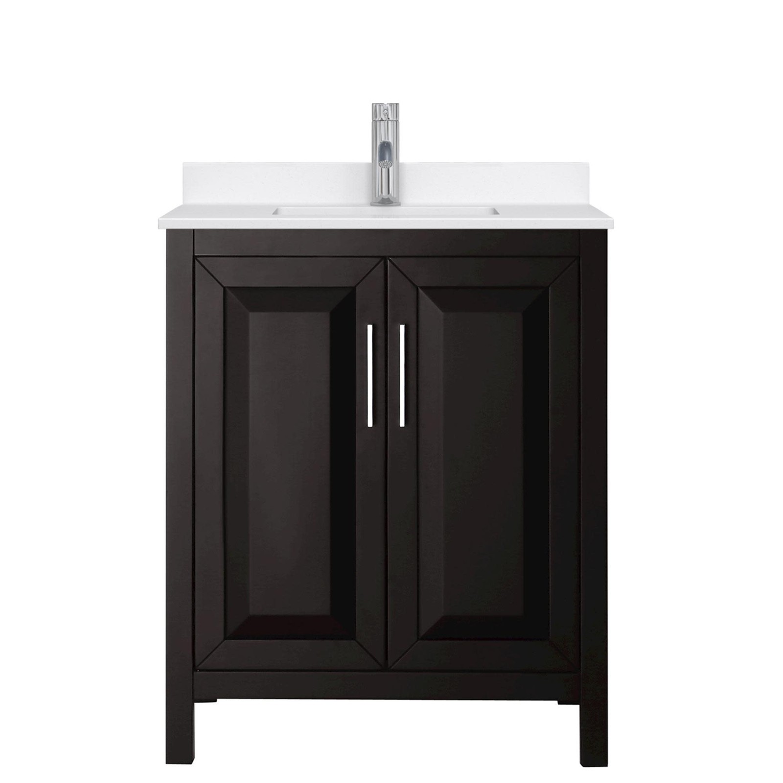 Wyndham Collection WCV252530S-QTZ-UNSMXX Daria 30″ – Dark Blue / Giotto Quartz