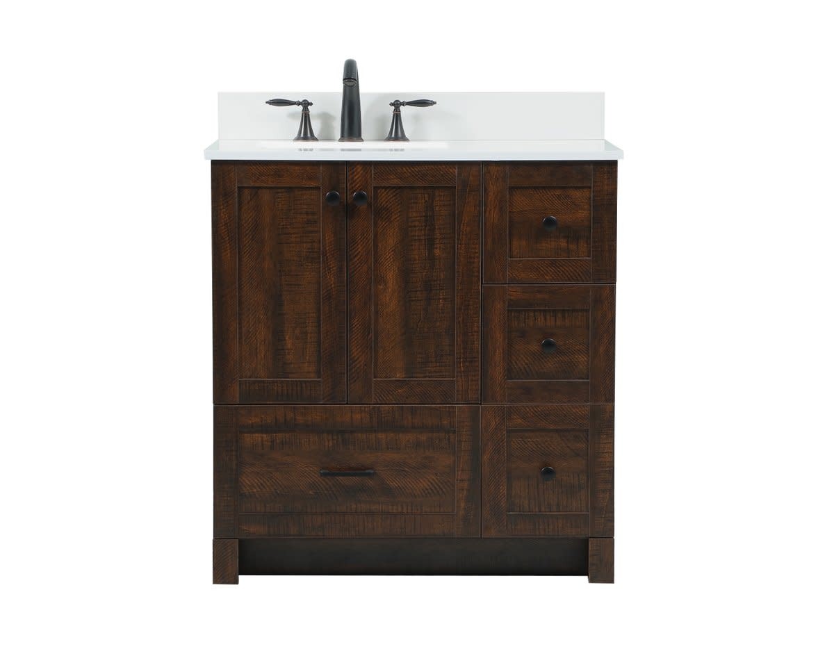 Elegant Lighting VF2832-BS Soma 32″ – Expresso