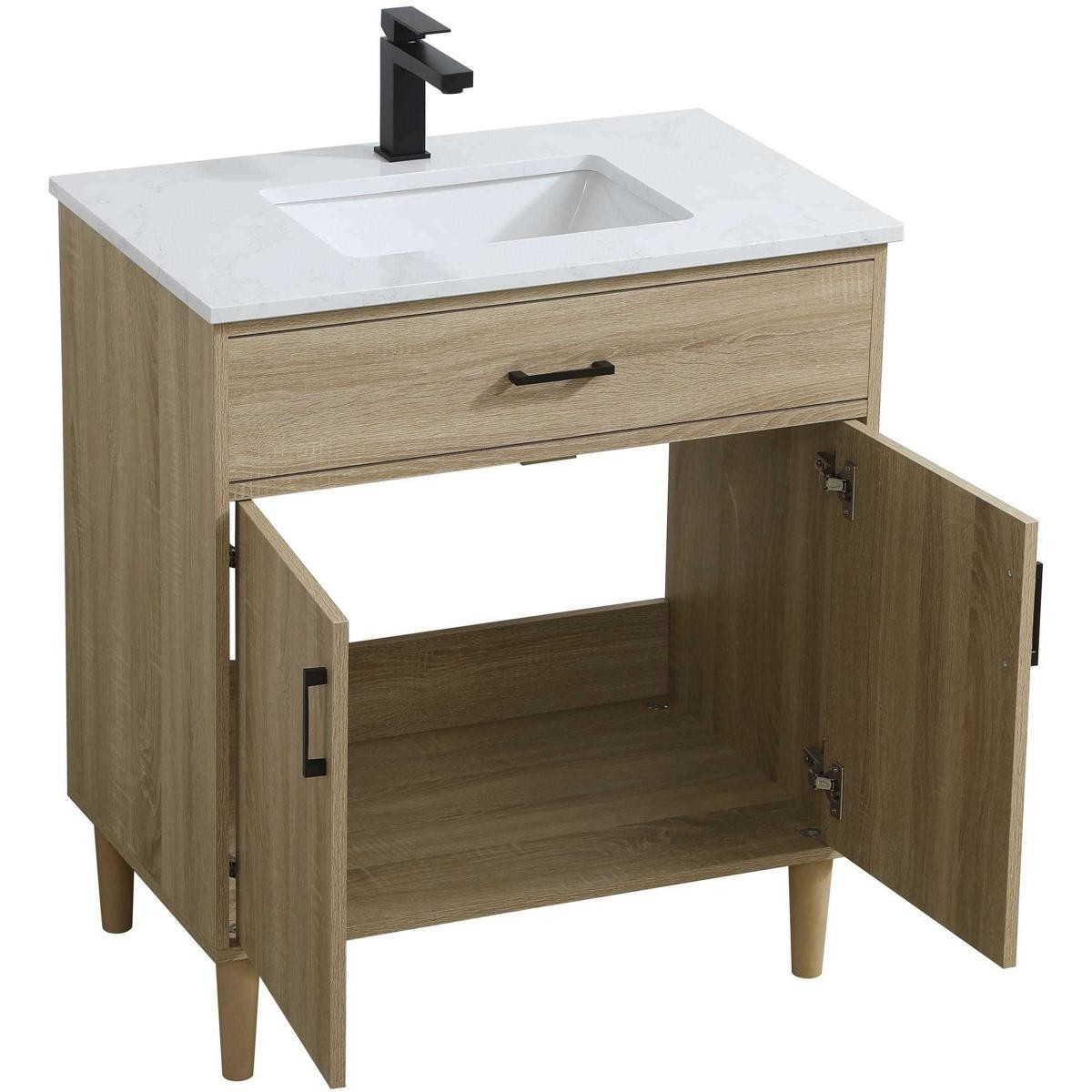 Elegant Lighting VF25030MW Chandler Vanity Mango Wood