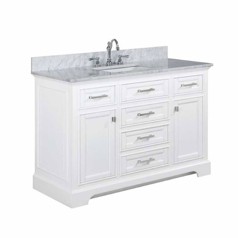 Design Element Group Milano 48″ Single Vanity in White