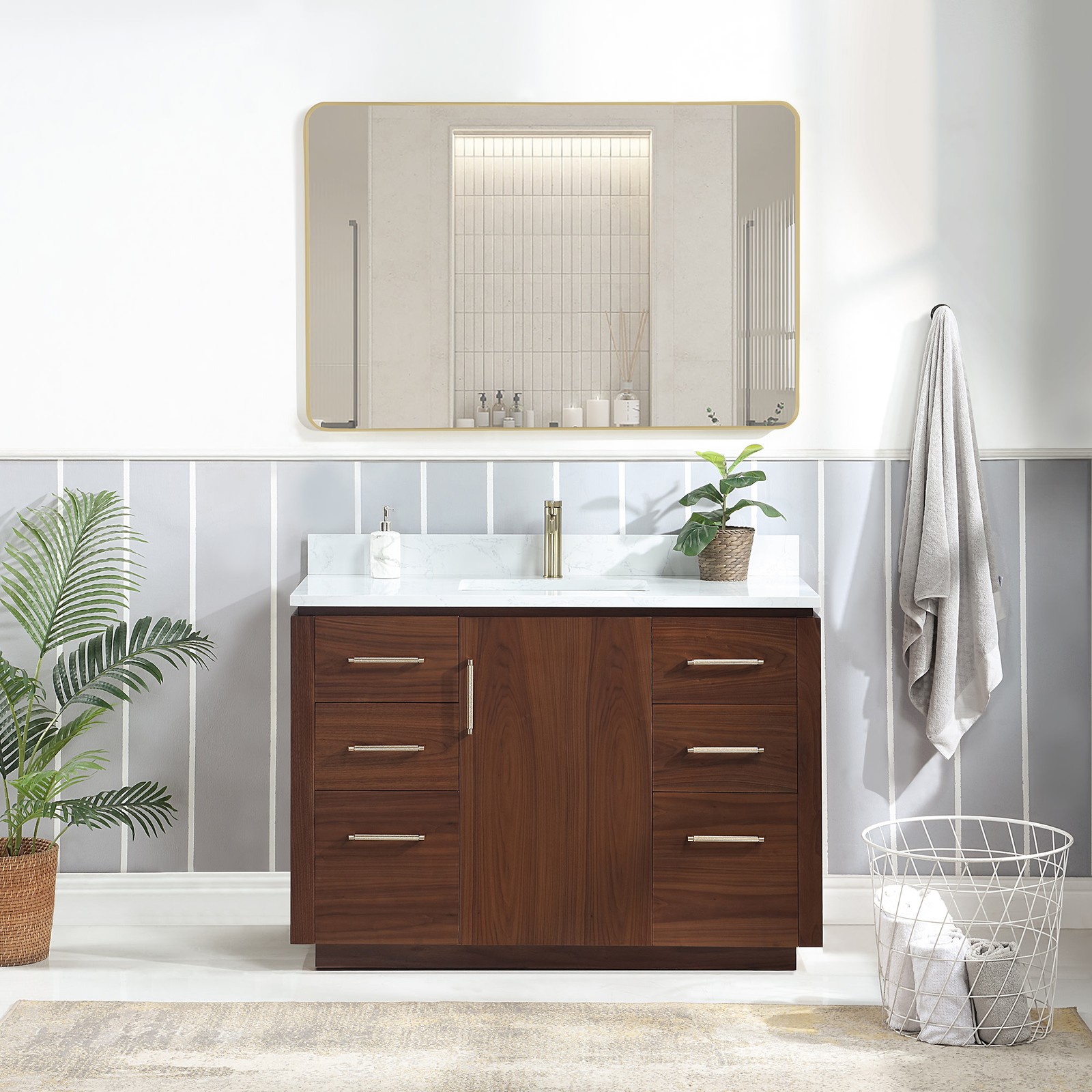 Miseno MV-NM-705748 San 48″ – Natural Walnut / White Grain