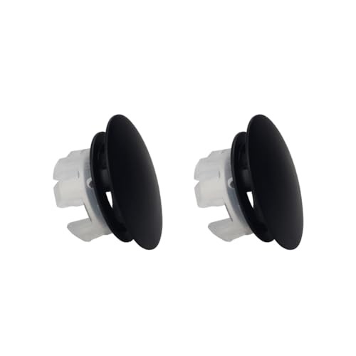 Sink Overflow Ring 2 Pack Matte Black Bathroom Vanity Sink Overflow Cover