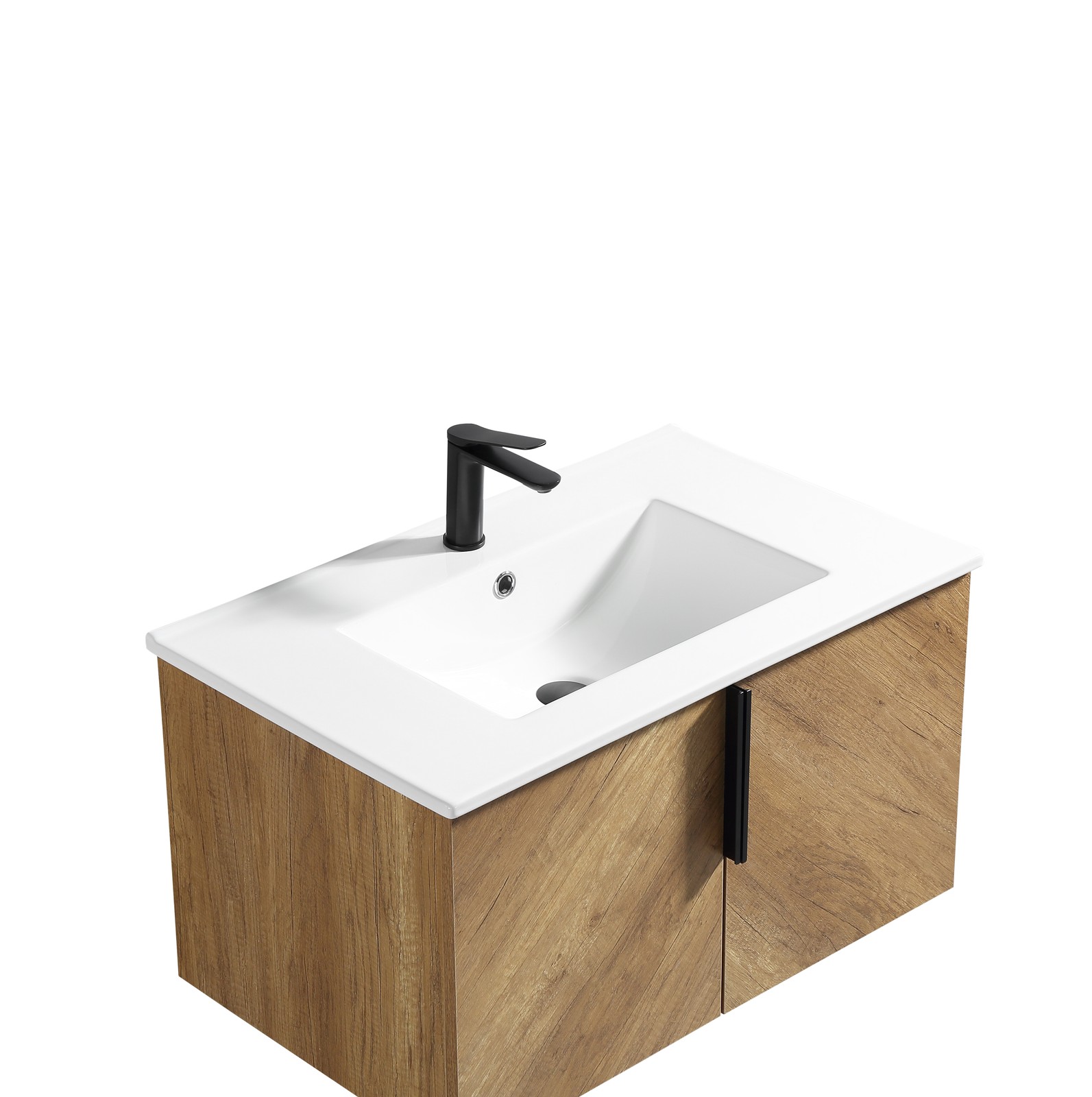 36 Inch Bathroom Vanity Without Sink in Golden Oak