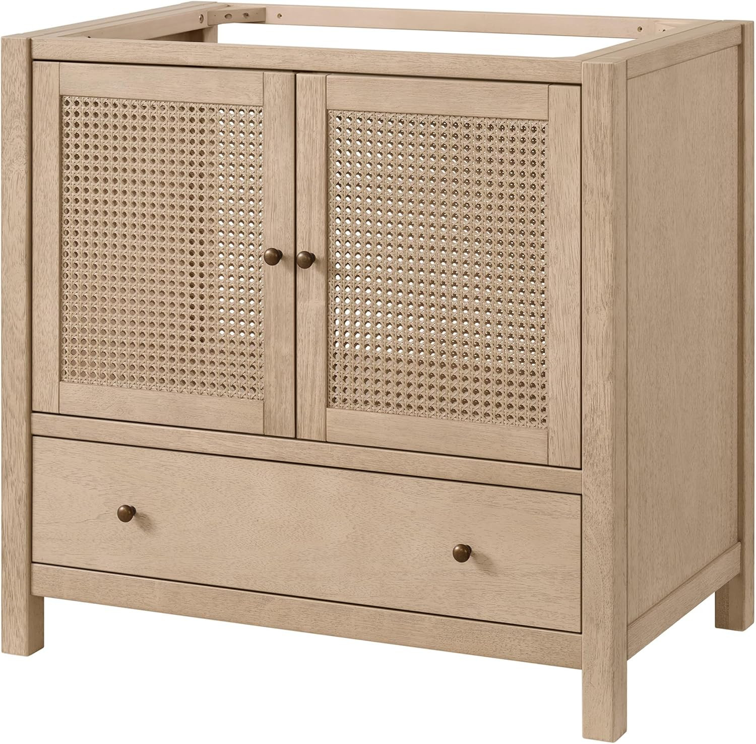 Lucca 36″ Freestanding Wood Bathroom Vanity – Large Drawer & Soft-Close Doors