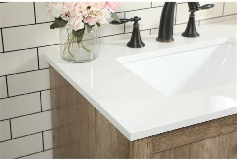Elegant Lighting VF2842NT 42 inch Single Bathroom Vanity in Natural Oak