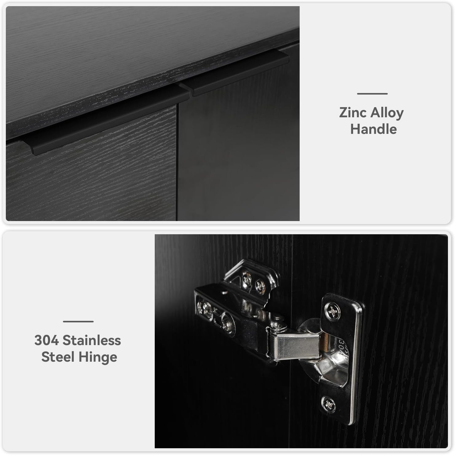 28 Inch Black Floating Bathroom Vanity with 1-Door and 1-Drawer, Modern Wall Mou