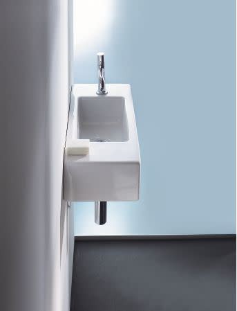 Duravit 070350-1HOLE-R Vero 10″ Ceramic Vanity Top – White / Glazed Underside