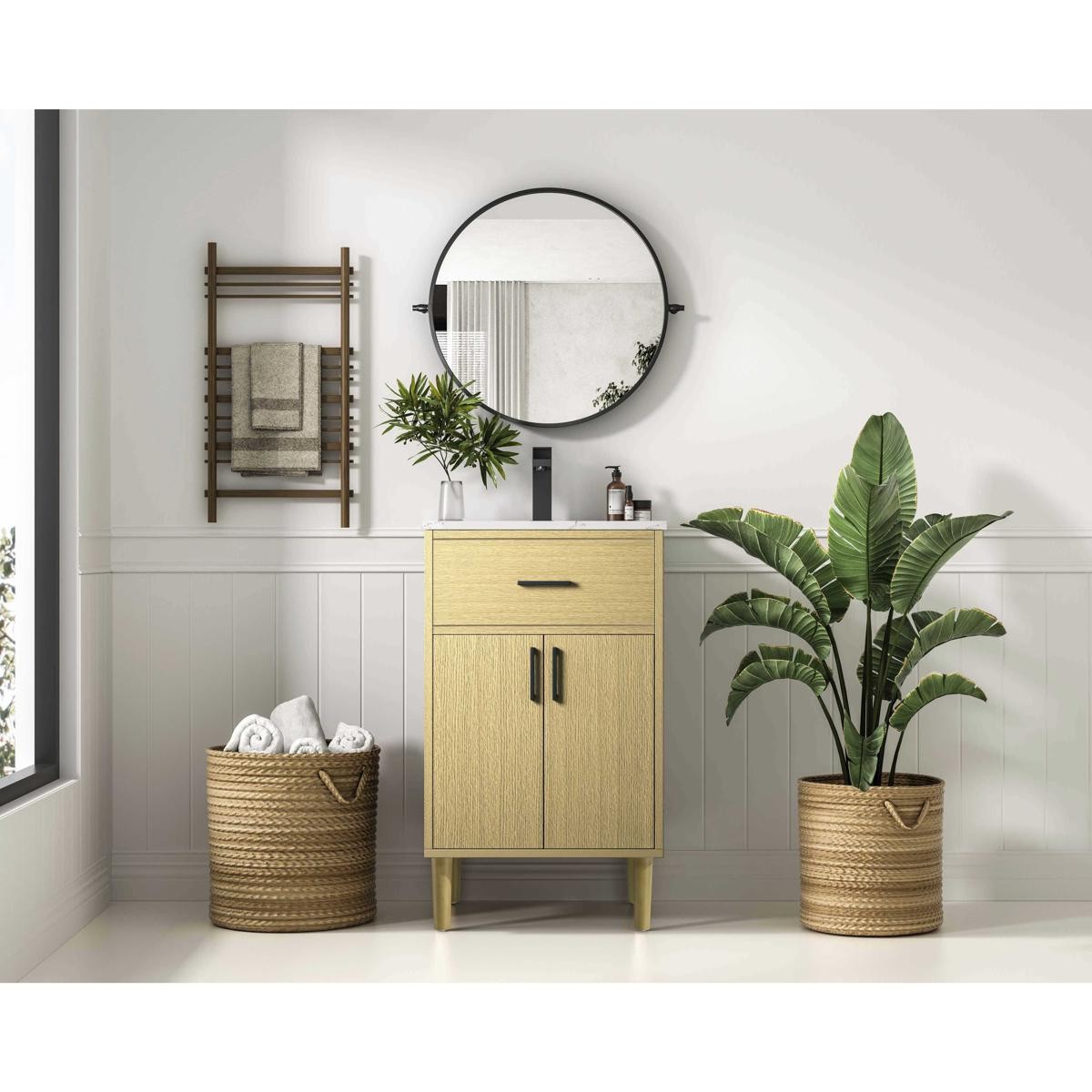 Elegant Lighting VF25020MHB Chandler Vanity Honey Brown