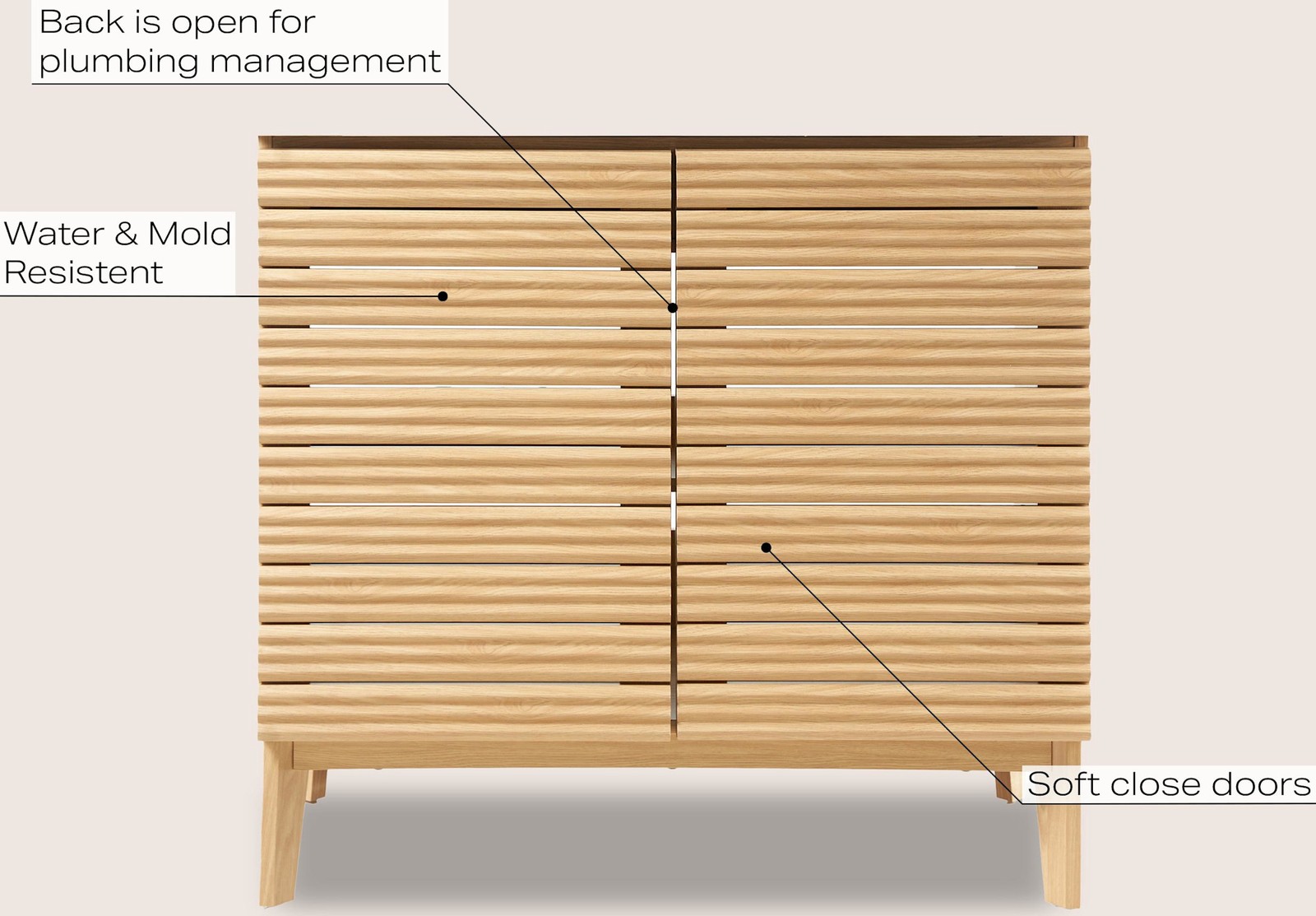 JONATHAN Y Lighting VAN1007 Calandre 36″ Single – Wood