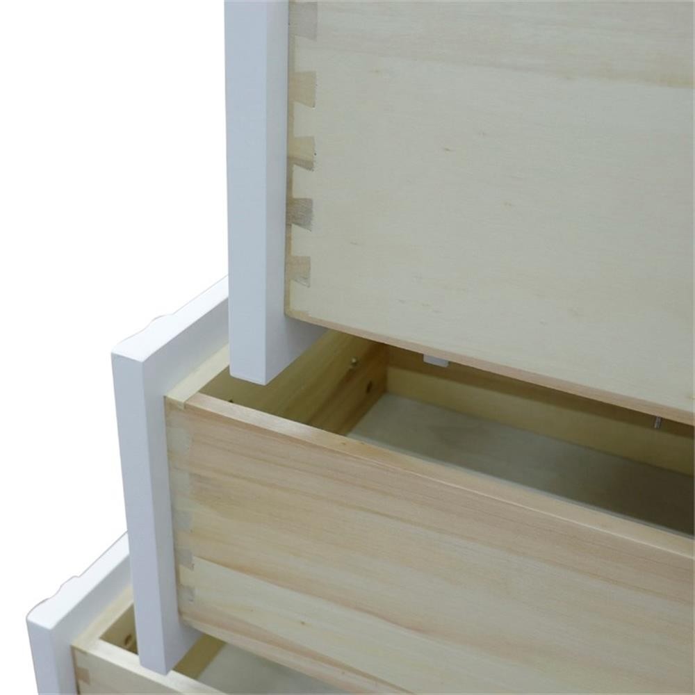 37 in. Single Wooden Vanity White Gray Granite Rectangle Right Door.Right Sink