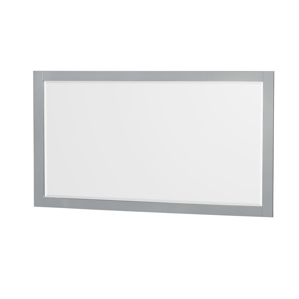 Wyndham Collection WCS141460D-VCA-M58 Sheffield 60″ – Gray / Carrara Cultured