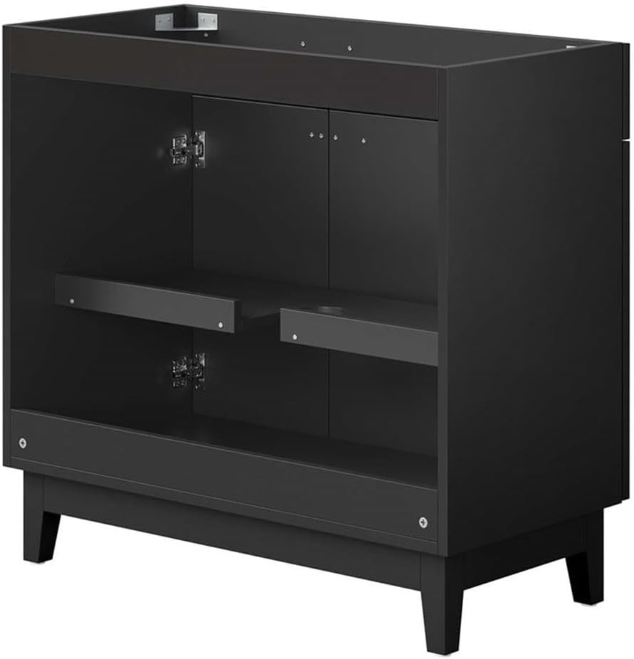 Miles 36″ Black Bathroom Vanity Cabinet – Sink Basin Not Included