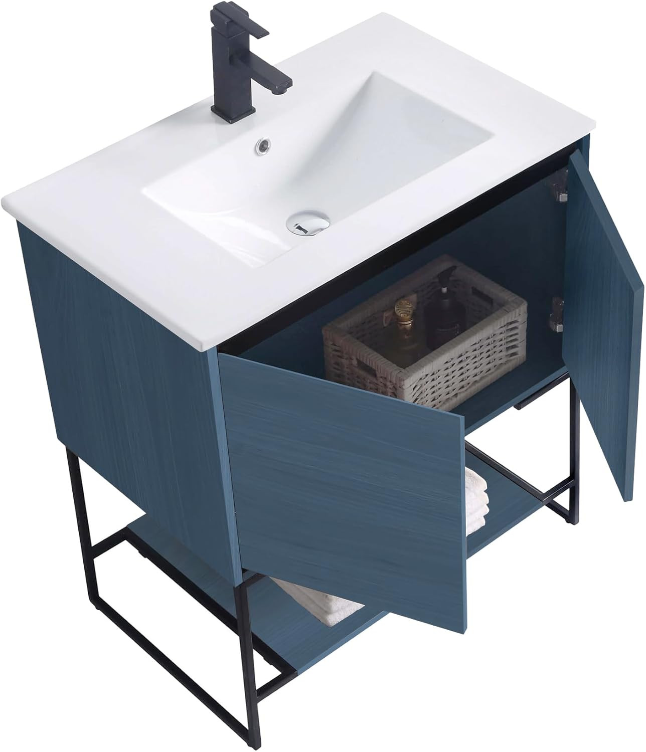 30″ Modern Bathroom Vanity with Sink – Chic Space-Saving Solution