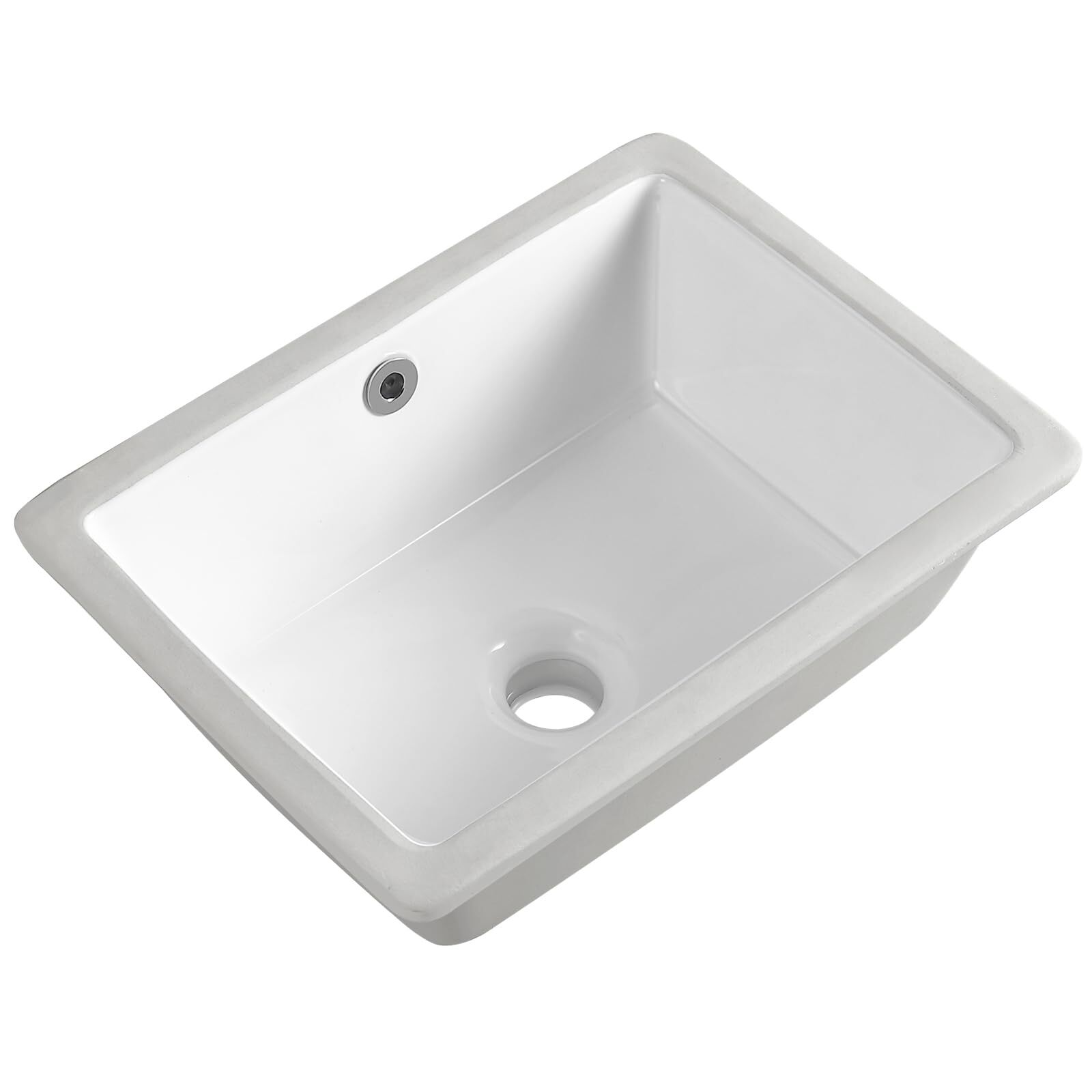16 Inch Undermount Bathroom Sink Small Rectangle Undermount Sink White Cerami…