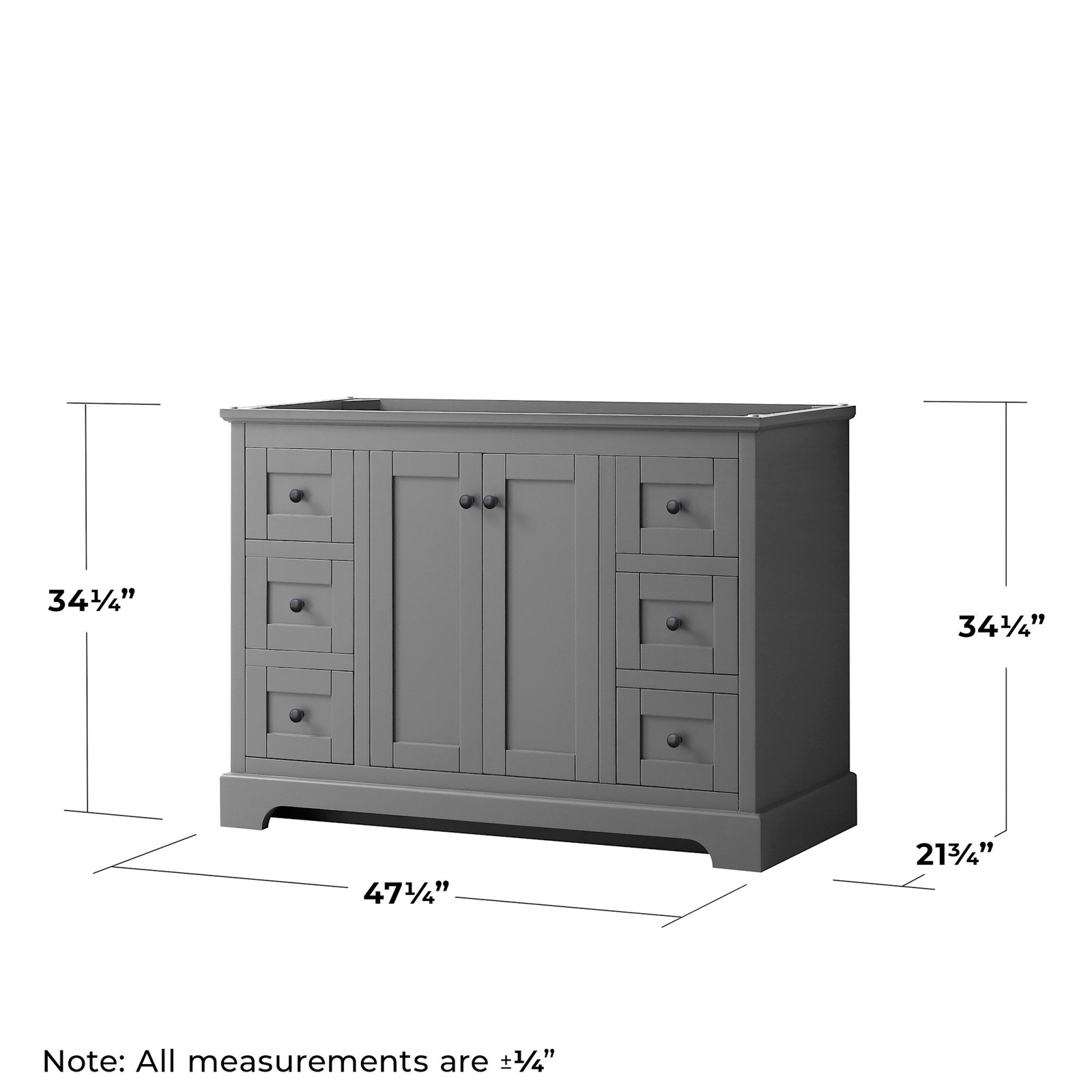 Wyndham Collection WCV232348SCXSXXM46 Avery 48″ Single – White / Polished Chrome