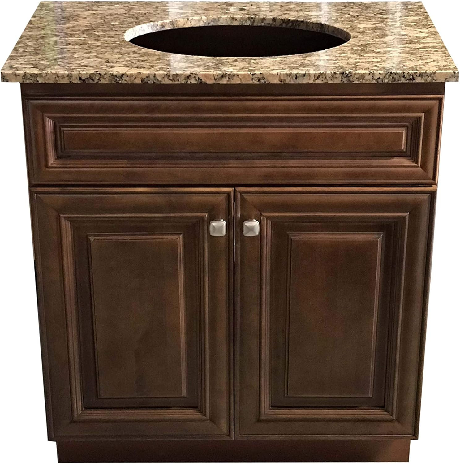 New Maple Walnut Single Bathroom Vanity Base Cabinet 30″ W X 21″ D X 34.5″ H