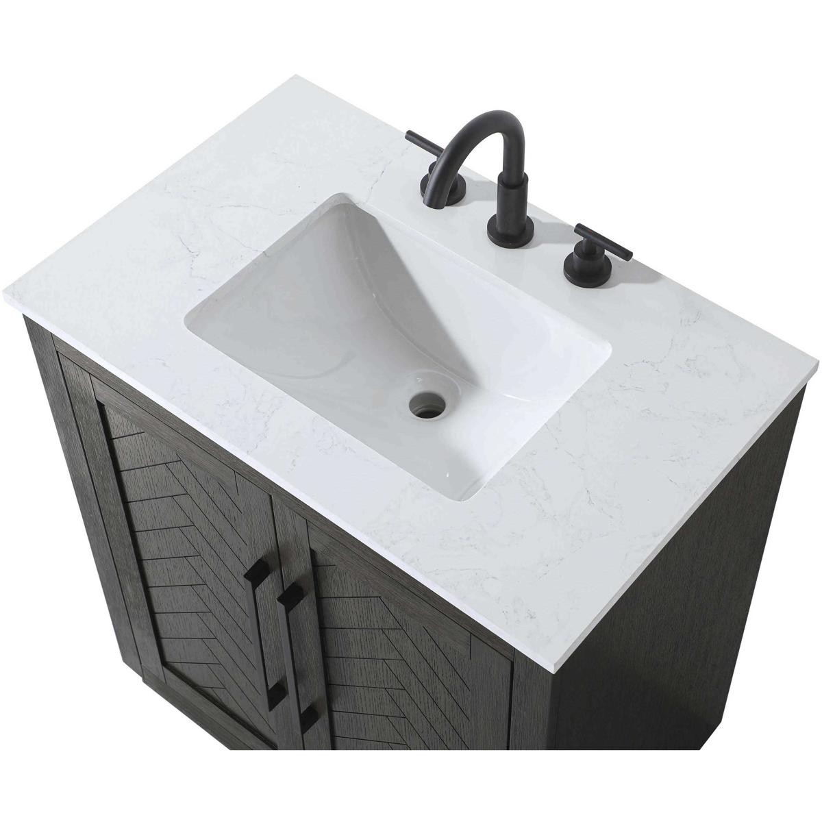 Elegant Lighting VF29030CO Chase Vanity Chocolate Oak