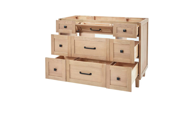Monroe 48″ Single Free Standing Vanity Cabinet Only Less Vanity Top