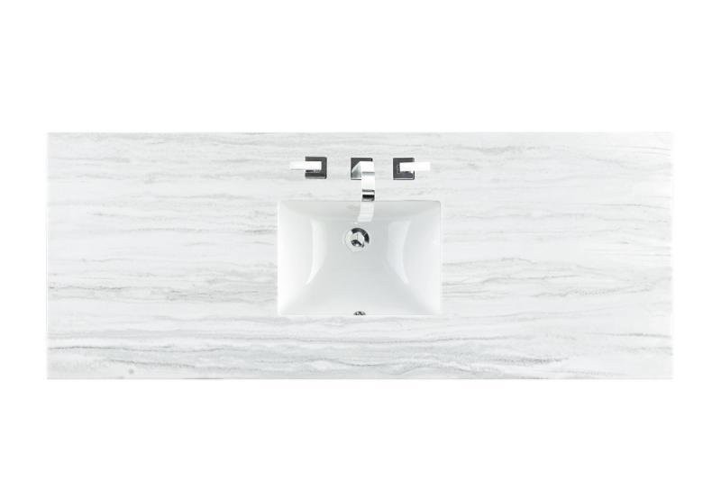 James Martin 60 inch Bathroom Venity Top, Arctic Fall, 080-S60S-AF