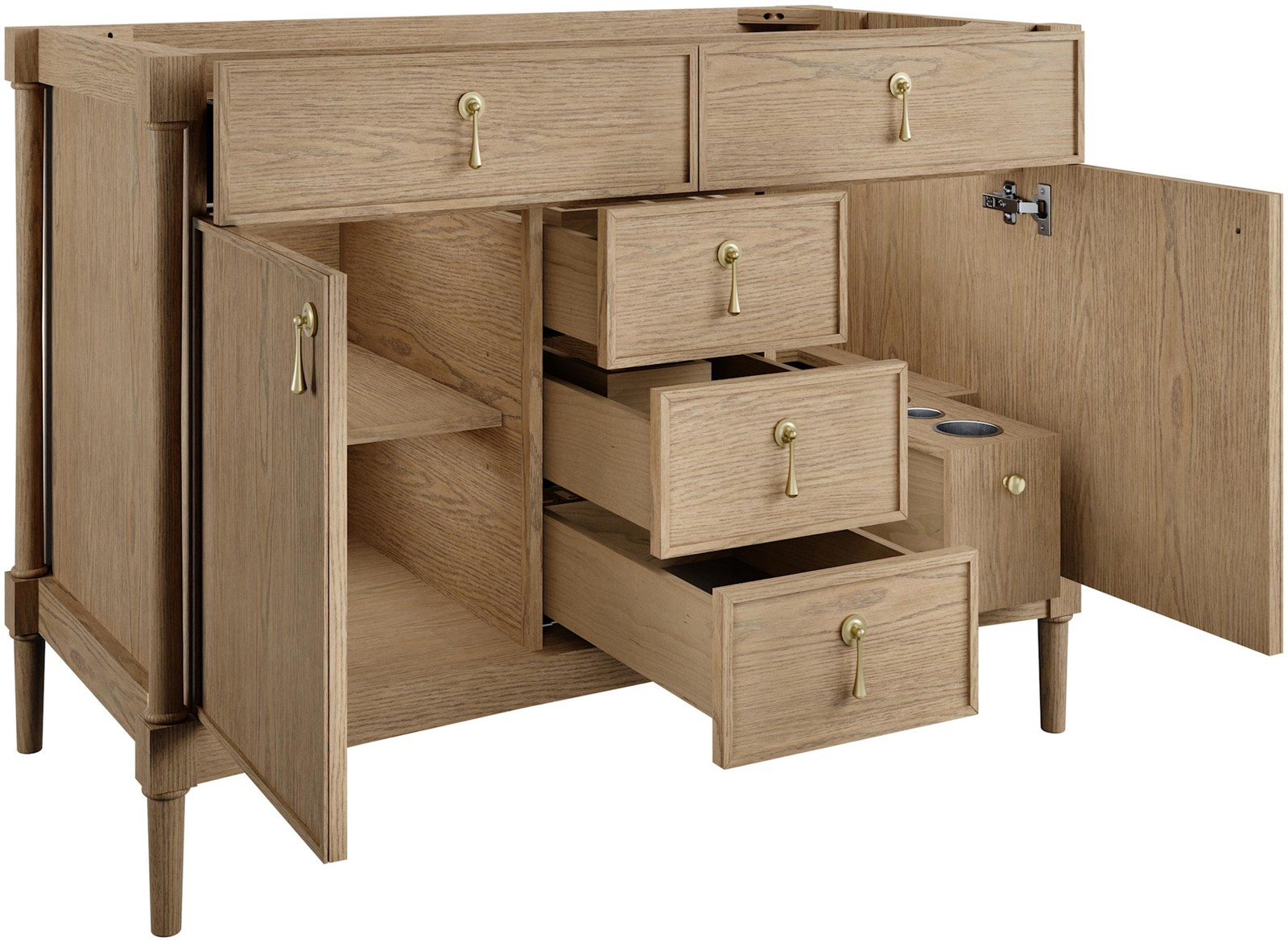 James Martin Vanities D680-V48-FENC Kinnsden 48″ – Sable Oak