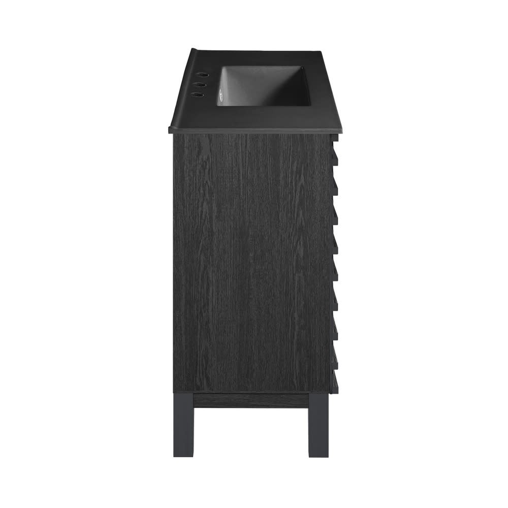Swiss Madison SM-BV557-3 Cascade 48″ – Black Oak / White