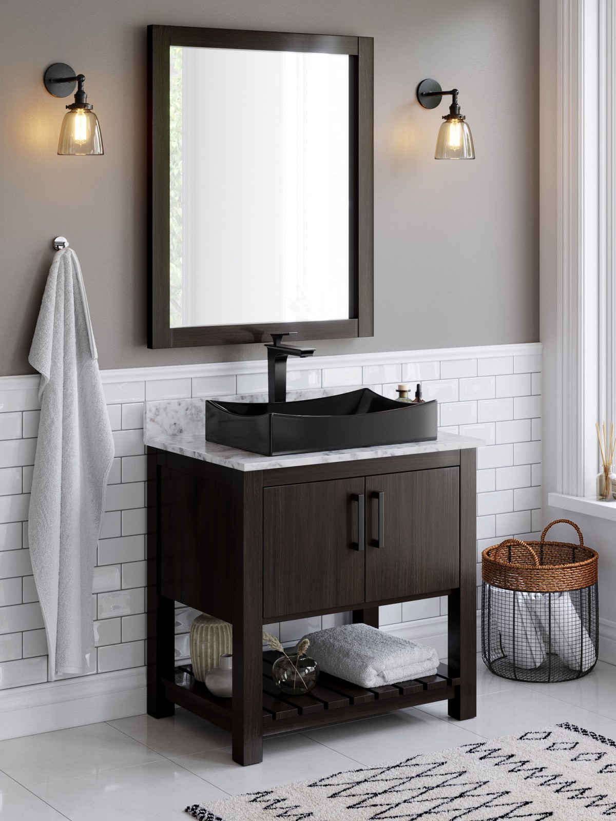Miseno MV-30CM-NOBV-6001 30″ – Cafe Mocha / Cafe Mocha Top / Oil Rubbed Bronze