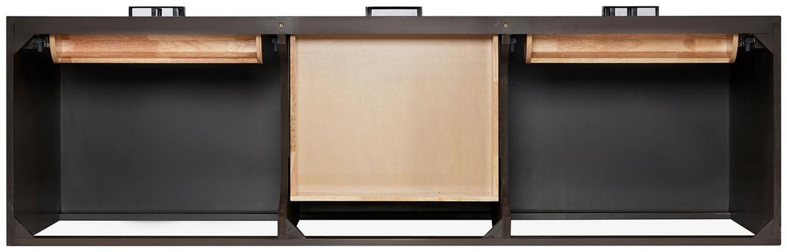 Ariel T072DCQOVO Hepburn 72″ – Brown Oak / Carrara White Quartz / Satin Brass