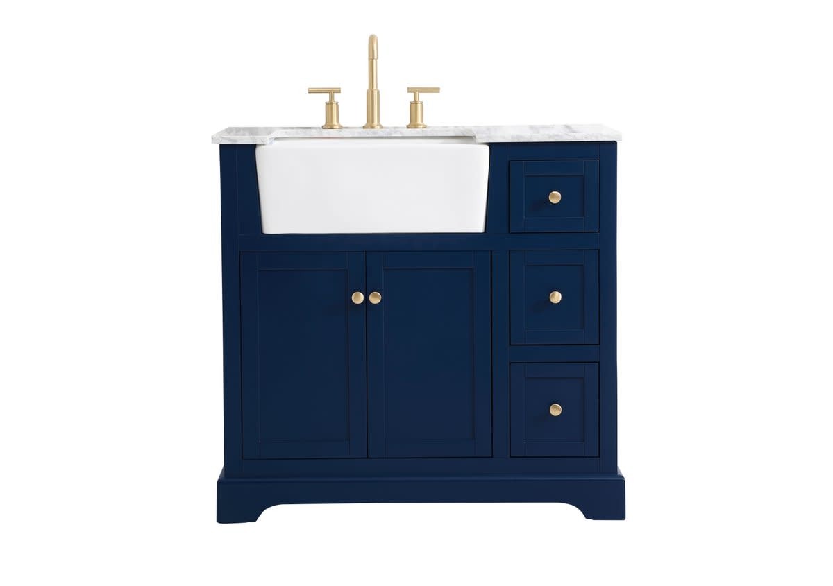 Elegant Lighting VF60236 Franklin 36″ – Blue