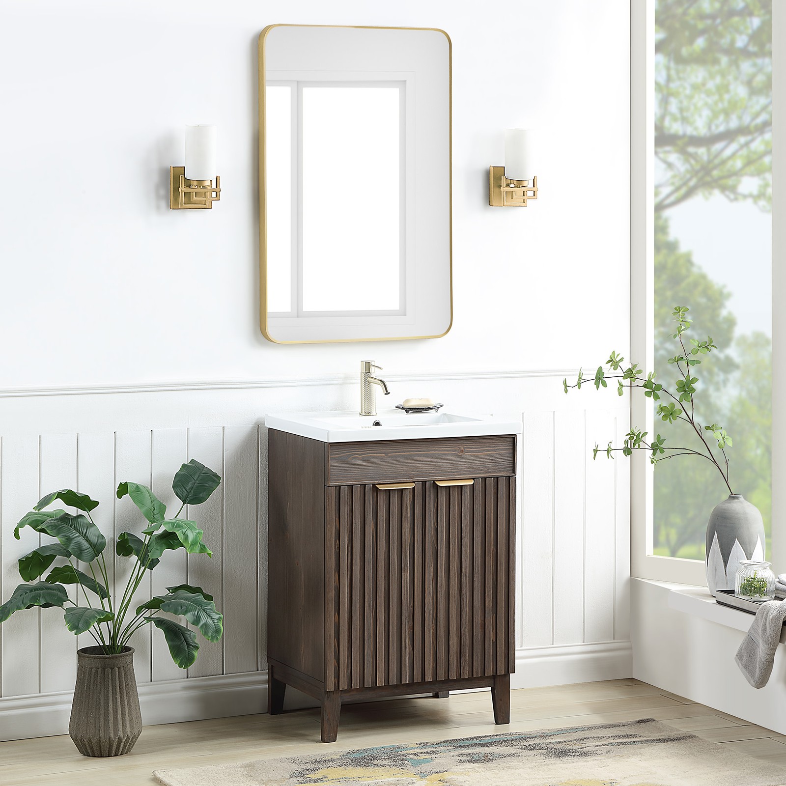 Miseno MV-NM-PALO24-WHT Palos 24″ – Spruce Antique Brown