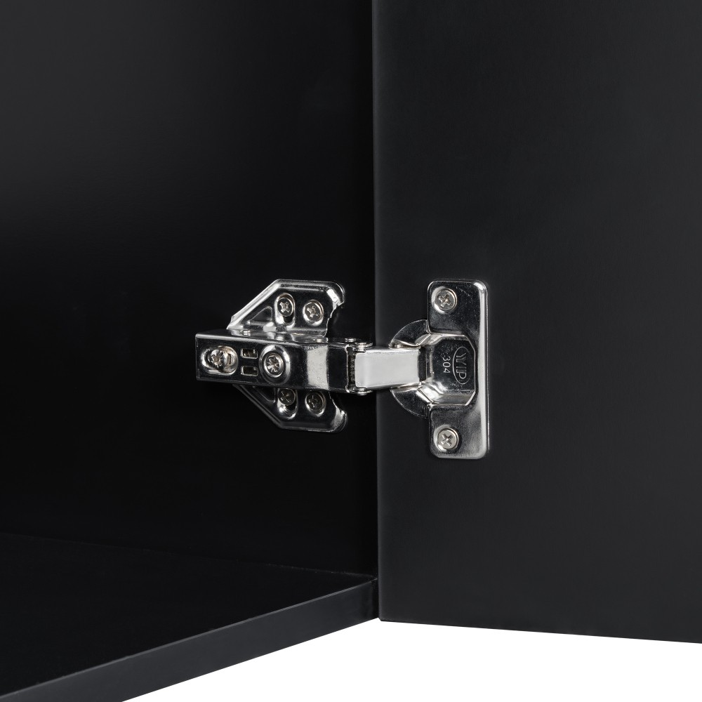20 Inch Bathroom Vanity with Ceramic Sink, Diamond Pattern Door Design