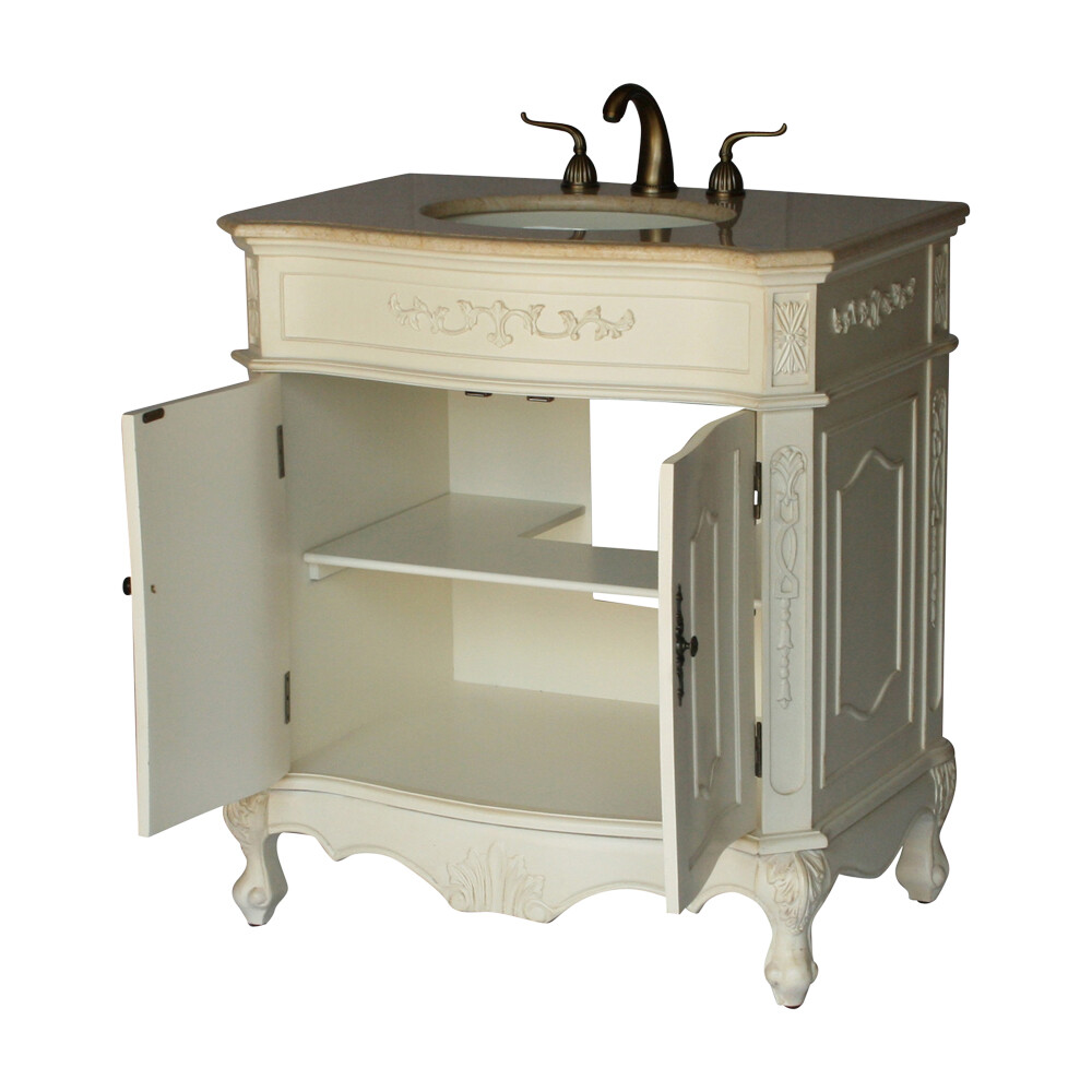 32-Inch Antique Style Single Sink Bathroom Vanity Model 1905-32 261BE