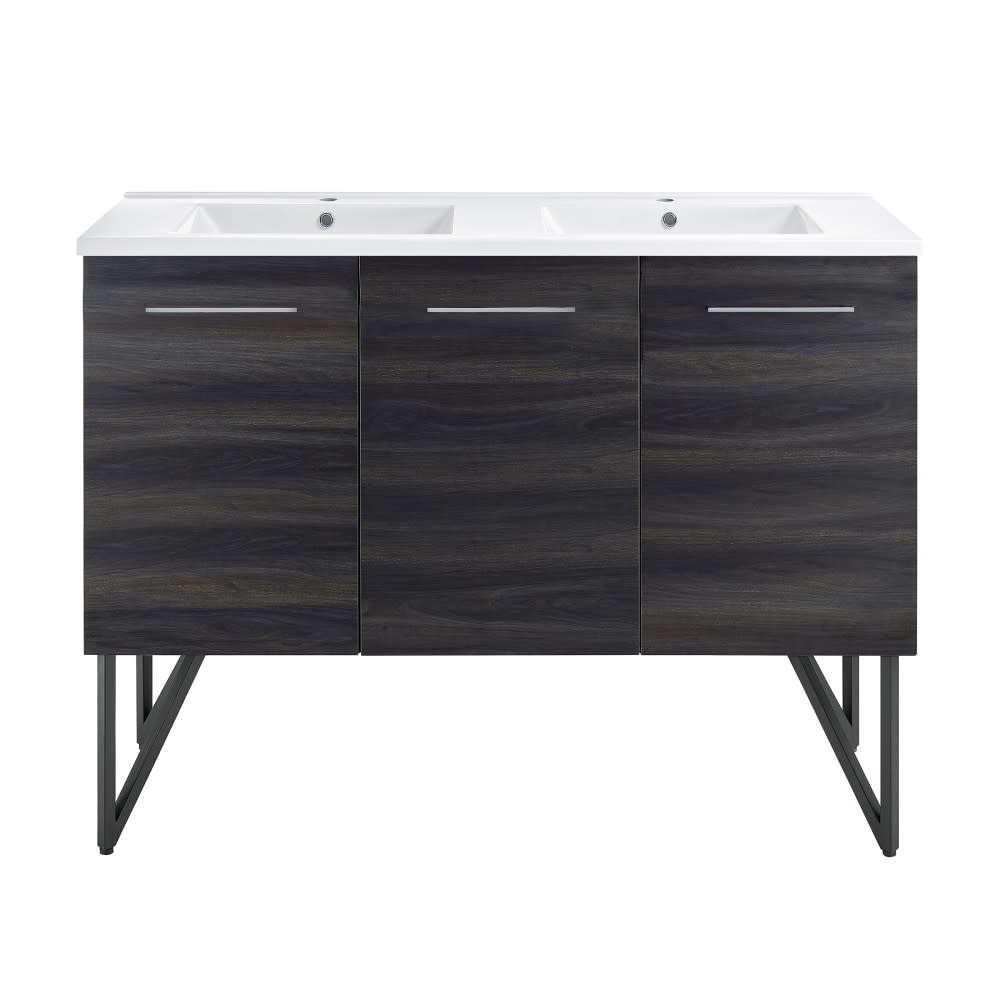 Swiss Madison SM-BV224D Annecy 48″ – Black Walnut / White