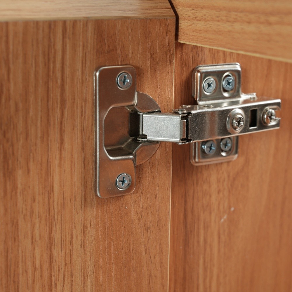 Bathroom Vanity with Ceramic Sink Features 2 Doors and Ample Storage Space