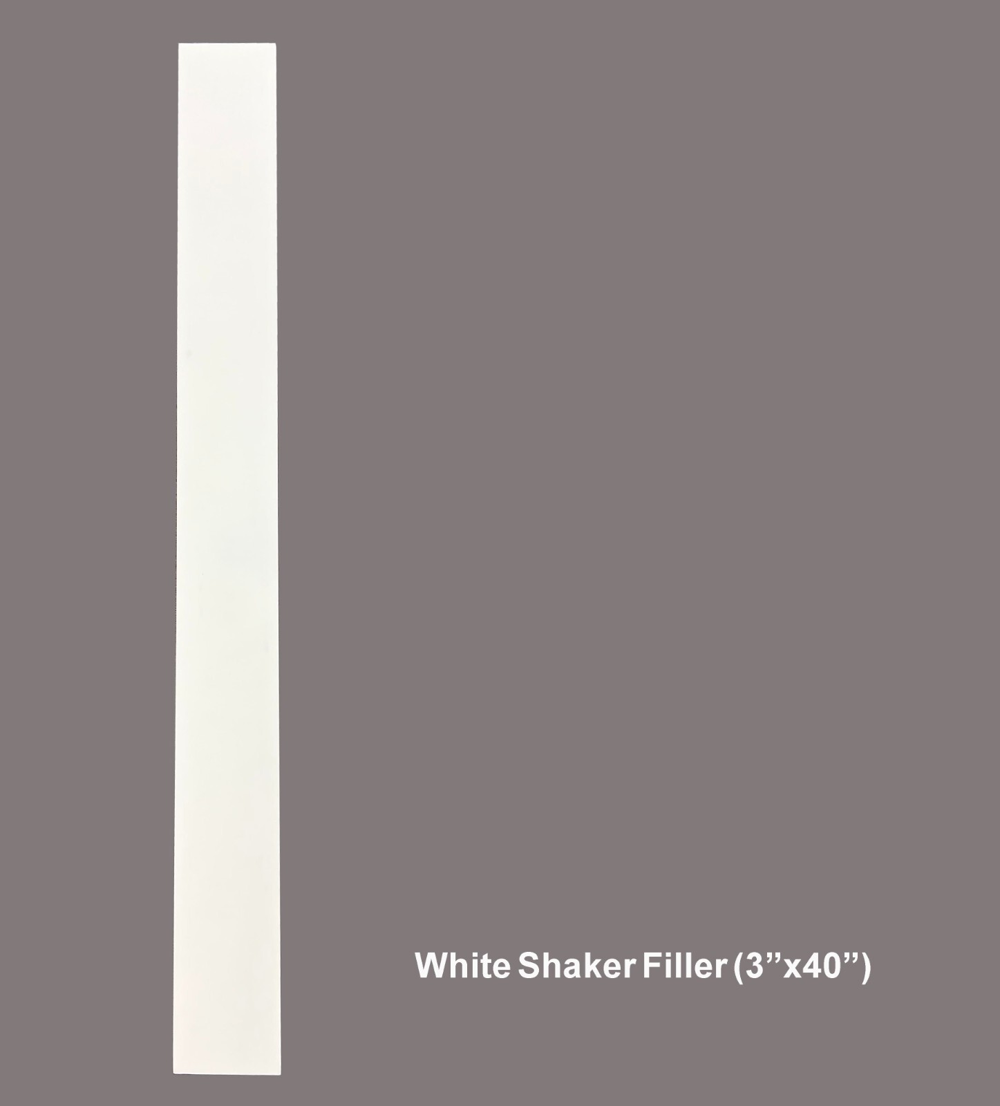 New White Shaker Cabinet 3″ Filler WS-WF340