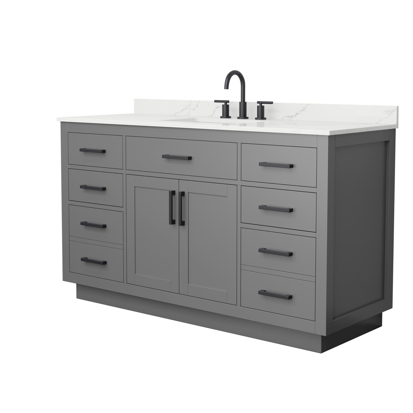 Wyndham Collection WCG262660S-QTZ-US3MXX Beckett TK 60″ – Dark Blue / White