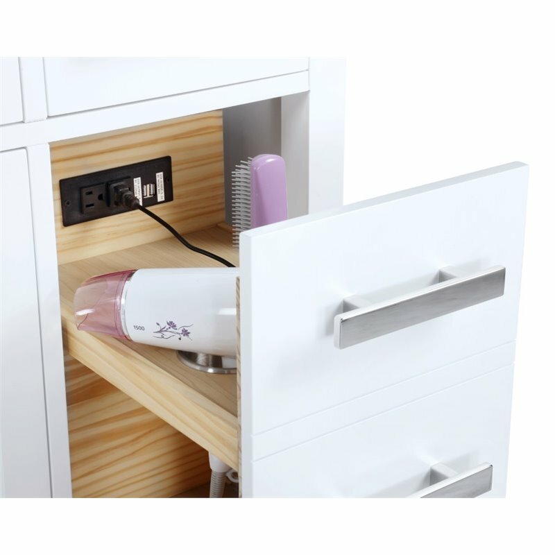 Maklaine 48″ Single Vanity in White