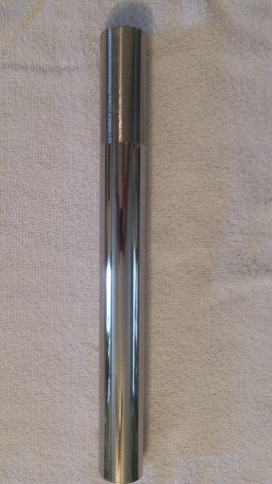 Drain Tube for Vessel Lavatory 17ga 1-1/4″ Chrome 12″ with 3″ Outside Threads
