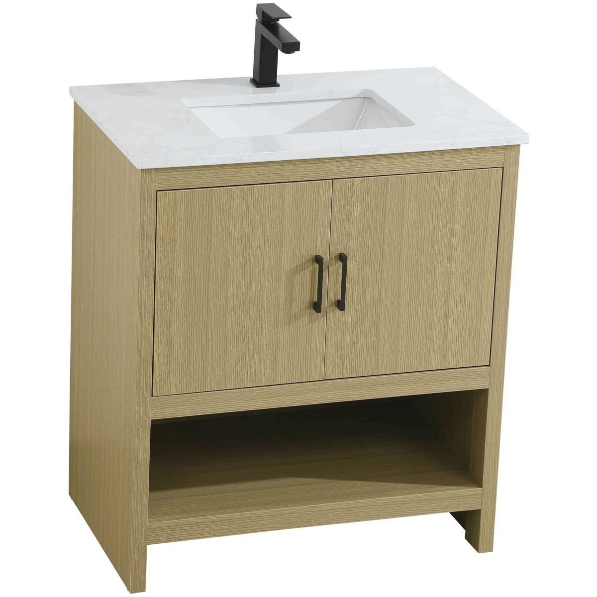 Elegant Lighting VF25230MHB Ira 30 X 34 inch Honey Brown Bathroom Vanity Cabinet